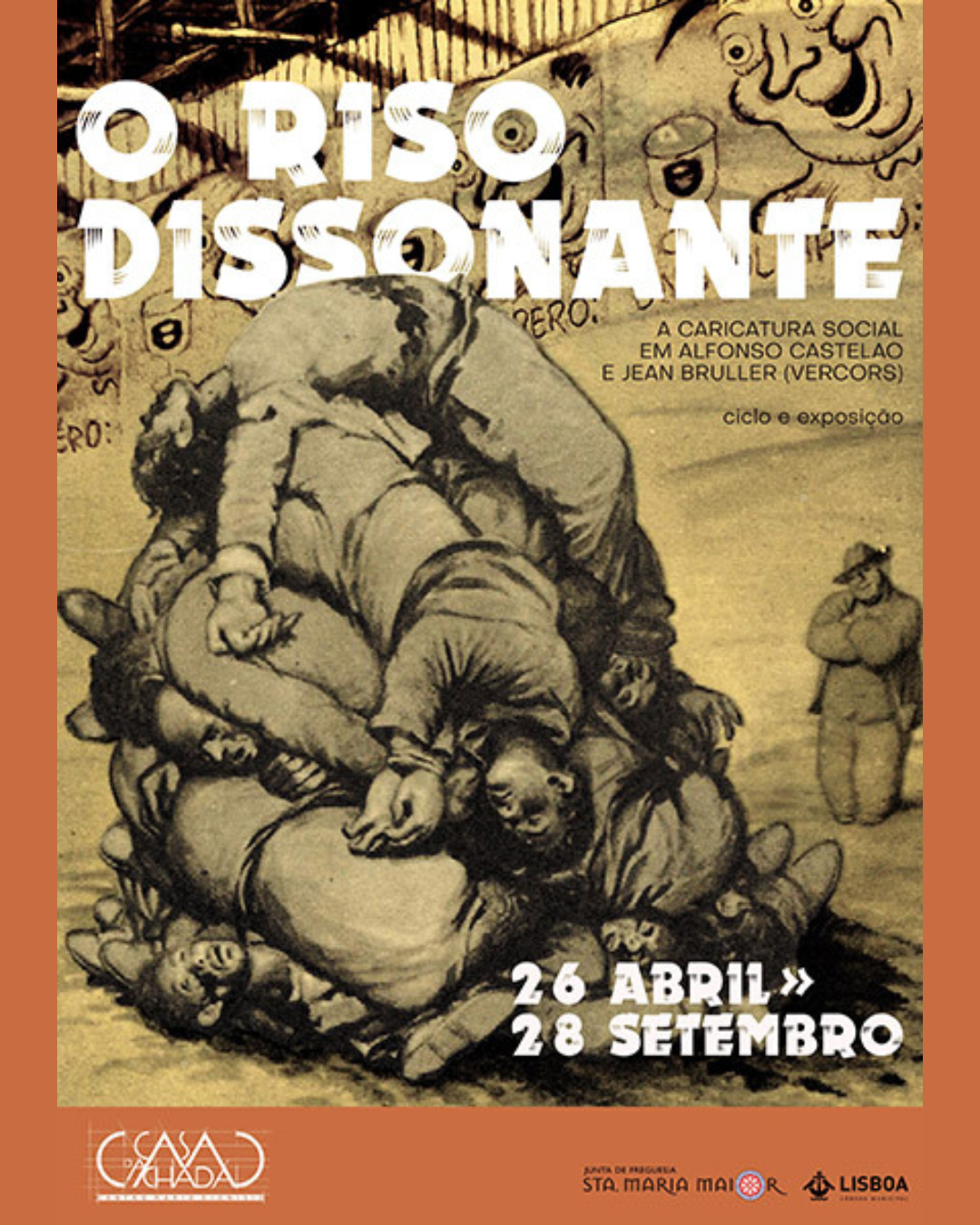 Exposición «O RISO DISSONANTE. A Caricatura Social em Alfonso Castelao e Jean Bruller (Vercors)»